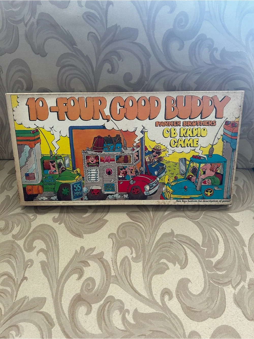 Vintage 70s 10-Four Good Buddy CB Radio Board Game Hkme Family Kids Cars Cards